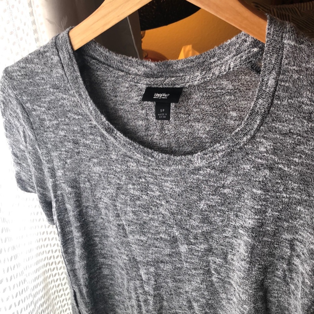Mossimo Oversized grey scoop-neck tunic